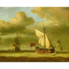 The ’Royal Escape’ Close-Hauled in a Breeze Painting Reproduction