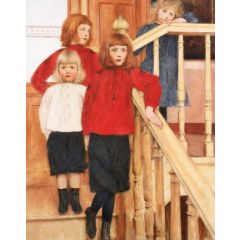 The Children of Monsieur Nève Painting Reproduction