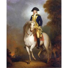 Equestrian Portrait of George Washington Painting Reproduction