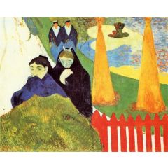 Old Women at Arles, also known as Women from Arles in the Public Gardens, The Mistral Painting Reproduction
