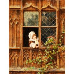 At the Window Painting Reproduction