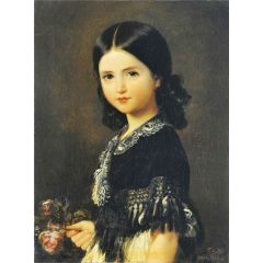 Portrait of Beatrice Barba y Troyse Painting Reproduction