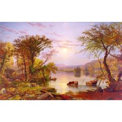 Autumn on the Susquehanna Painting Reproduction