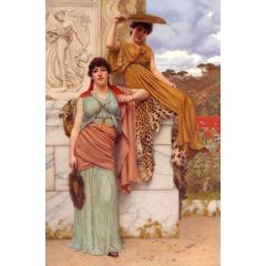 Waiting for the Procession Painting Reproduction