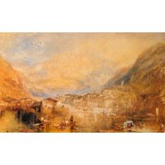 Brunnen, from the Lake of Lucerne Painting Reproduction