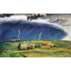 Line Storm Painting Reproduction