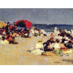 On the Beach Painting Reproduction