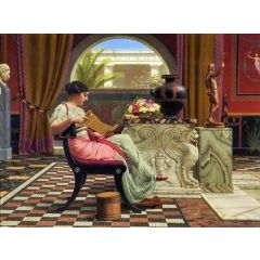 A Favourite Poet Painting Reproduction