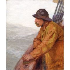 Seascape with Figure(also known as Mid-Ocean of Off the Banks) Painting Reproduction