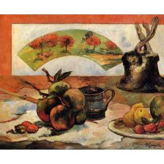Still Life with Fan Painting Reproduction