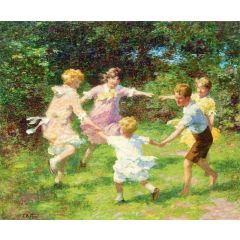 Ring around the Rosy Painting Reproduction
