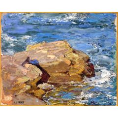 Wet Rocks Painting Reproduction