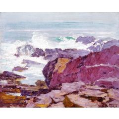 A Rugged Coast Painting Reproduction