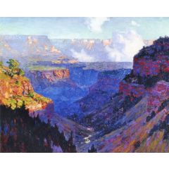 Looking across the Grand Canyon Painting Reproduction