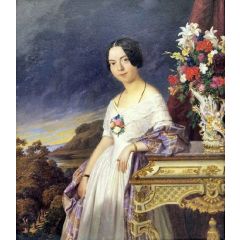 Mrs. Gy?rgy Lenhossek(also known as Née Szidónia Károlyi) Painting Reproduction