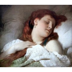 Woman Sleeping Painting Reproduction