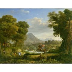 Landscape with Saint George and the Dragon Painting Reproduction