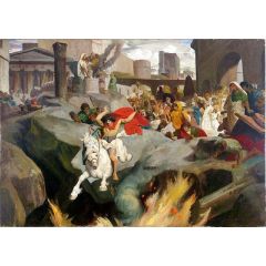 The Leap of Marcus Curtius Painting Reproduction