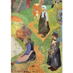 In Brittany Painting Reproduction