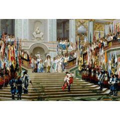Reception of Condé in Versailles(also known as Réception du Grand Condé à Versailles) Painting Reproduction