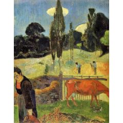 The Red Cow Painting Reproduction