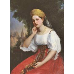 A Boyar Lady Painting Reproduction