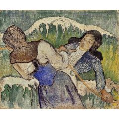 Kelp Gatherers Painting Reproduction