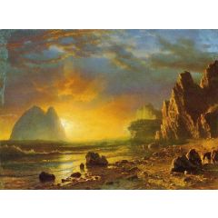 Sunset on the Coast Painting Reproduction