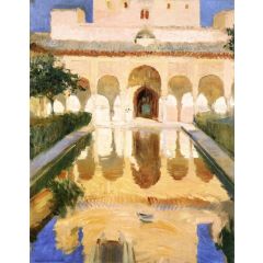 Hall of Ambassadors, Alhambra, Granada Painting Reproduction