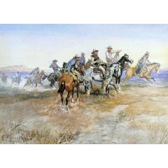 Start of Roundup Painting Reproduction