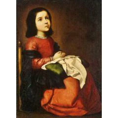 Childhood of the Virgin Painting Reproduction