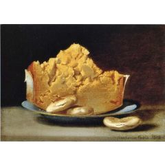 Cheese and Three Crakers Painting Reproduction