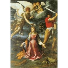The Martyrdom of St. Catherine of Alexandria Painting Reproduction