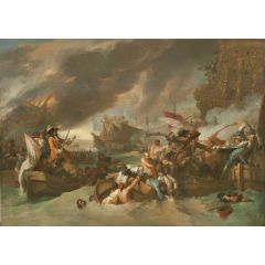The Battle of La Hogue Painting Reproduction