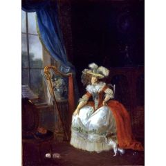 The Young Musician Painting Reproduction