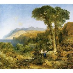 Amalfi Coast Painting Reproduction