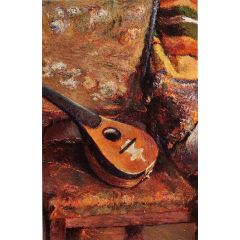 Mandolin on a Chair Painting Reproduction