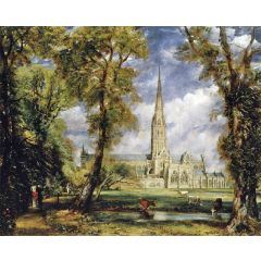Salisbury Cathedral from the Bishop’s Garden Painting Reproduction