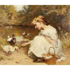 Making Friends Painting Reproduction