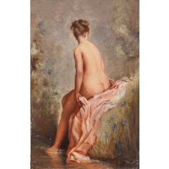 Bather Painting Reproduction