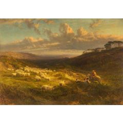 The Closing Day, Scene in Sussex Painting Reproduction