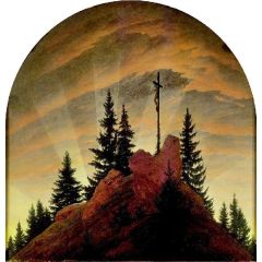 The Cross in the Mountains Painting Reproduction