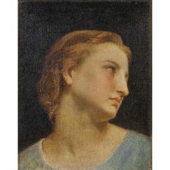 Study of a Woman’s Head Painting Reproduction