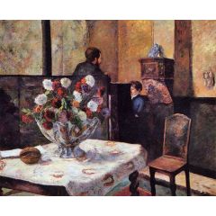 Interior of the Painter’s House, rue Carcel Painting Reproduction