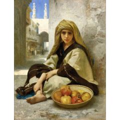 The Pomegranate Seller Painting Reproduction
