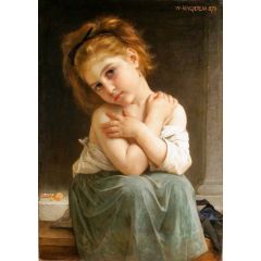The Chilly Girl, also known as La Frileuse Painting Reproduction