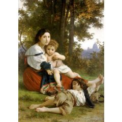 Mother and Children, also known as Rest Painting Reproduction