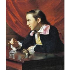 Boy with a Squirrel, also known as, Henry Pelham Painting Reproduction
