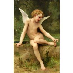 Cupid with Thorn Painting Reproduction