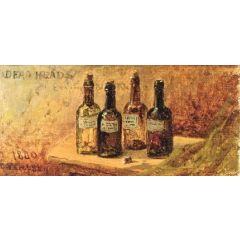Four Deadheads(also known as Four Whiskey Bottles) Painting Reproduction